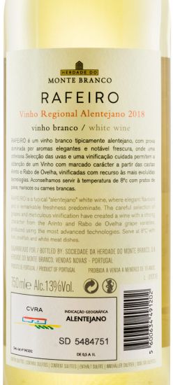 2018 Herdade do Monte Branco Rafeiro white