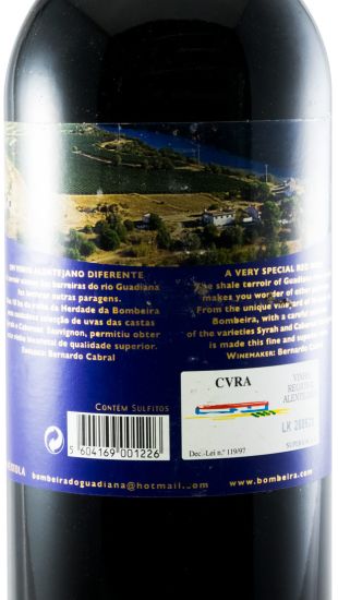 2008 Bombeira do Guadiana Syrah tinto 1,5L