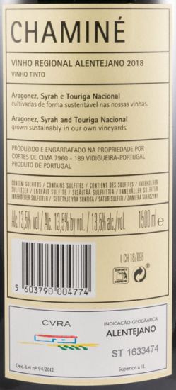 2018 Cortes de Cima Chaminé tinto