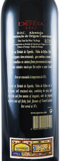 2002 Herdade do Esporão Vinha da Defesa red