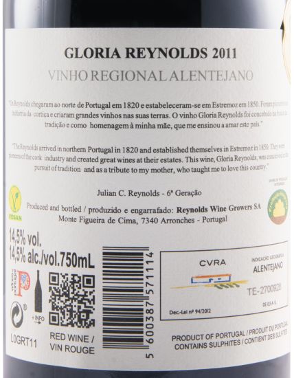 2011 Gloria Reynolds tinto