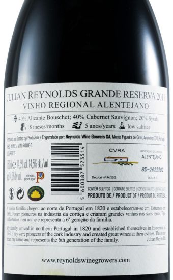 2011 Julian Reynolds Grande Reserva tinto