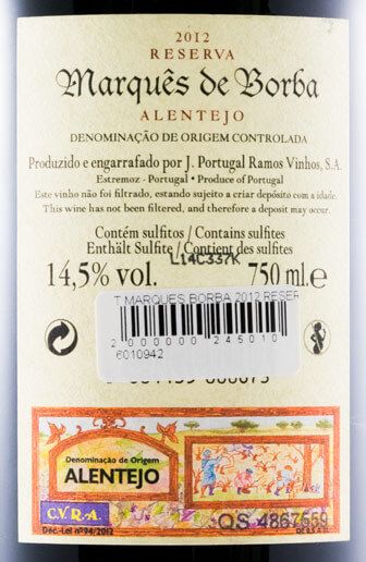 2012 João Portugal Ramos Marquês de Borba Reserva tinto