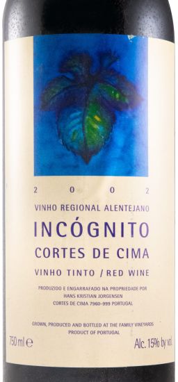 2002 Cortes de Cima Incógnito red