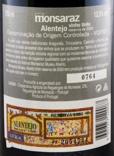 2000 Monsaraz Museu Aberto Reserva red