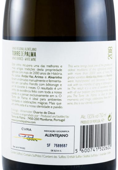 2018 Torre de Palma white