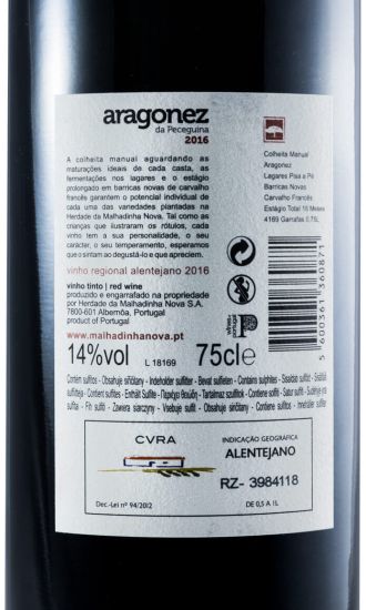 2016 Monte da Peceguina Aragonês red