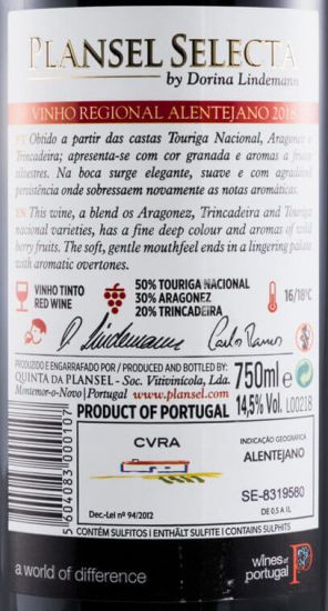 2018 Plansel Selecta red