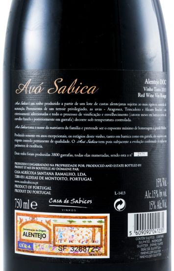 2013 Avó Sabica tinto