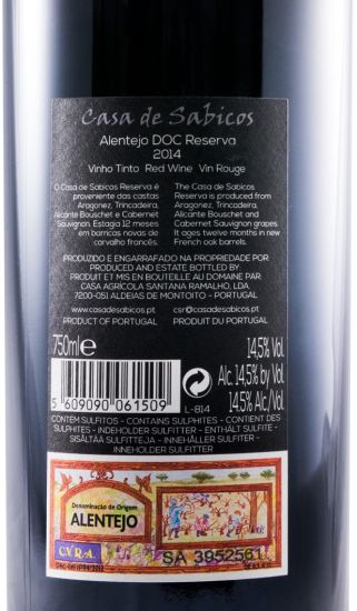 2014 Casa de Sabicos Reserva red