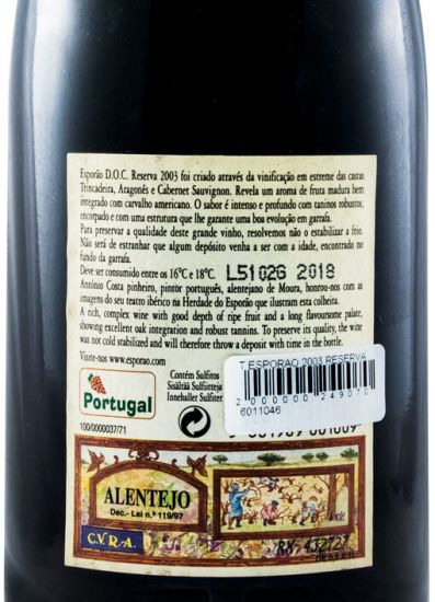 2003 Esporão Reserva red