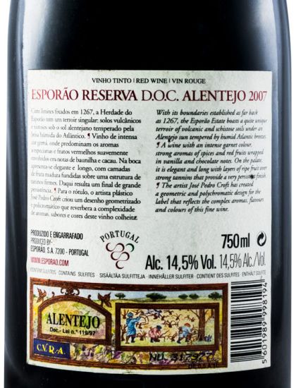 2007 Esporão Reserva red