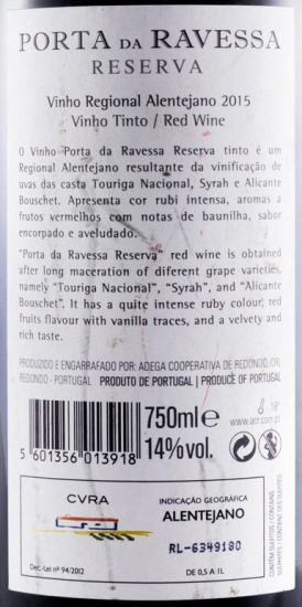 2015 Porta da Ravessa Reserva tinto