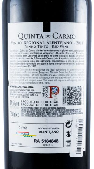 2013 Quinta do Carmo red