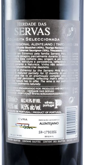 2016 Herdade das Servas Colheita Seleccionada tinto