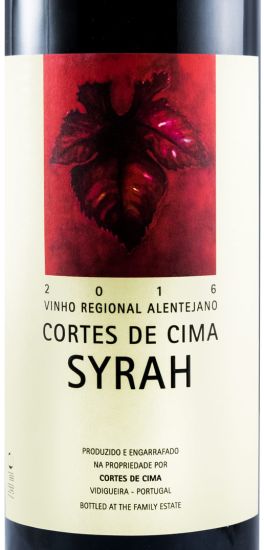 2016 Cortes de Cima Syrah tinto