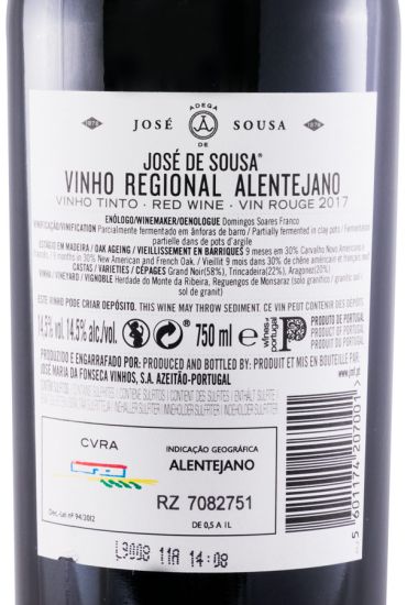2017 José Maria da Fonseca José de Sousa red