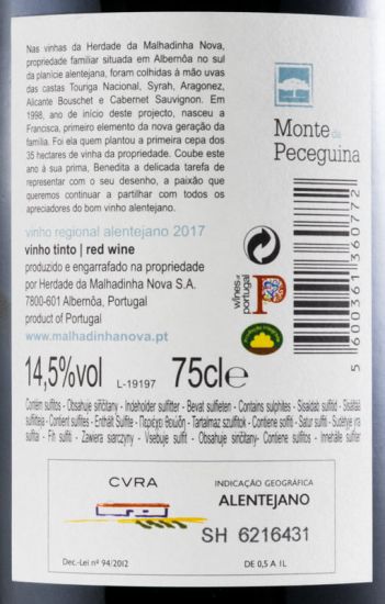 2017 Monte da Peceguina red