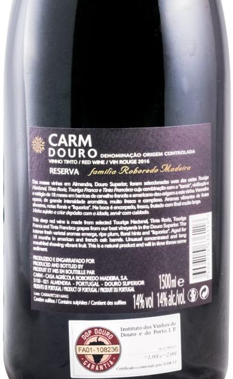 2016 CARM Reserva red 1.5L