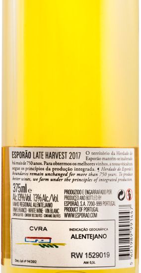 2017 Esporão Colheita Tardia branco 37,5cl