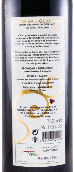 2017 Bombeira do Guadiana Trincadeira Escolha red