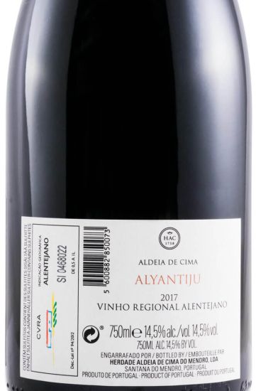 2017 Herdade Aldeia de Cima Alyantiju red