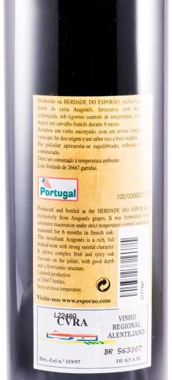 2001 Herdade do Esporão Aragonês red