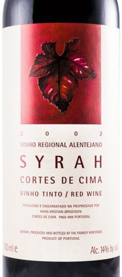 2002 Cortes de Cima Syrah red