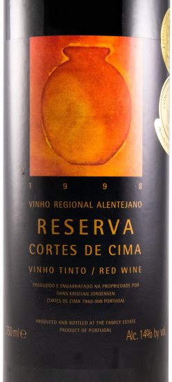 1998 Cortes de Cima Reserva tinto