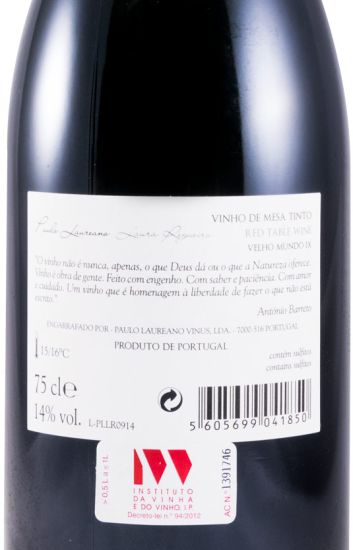 2009 Paulo Laureano Laura Regueiro Velho Mundo VI tinto