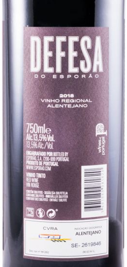 2018 Herdade do Esporão Vinha da Defesa red