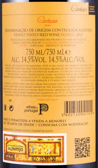 2015 Cartuxa Reserva red
