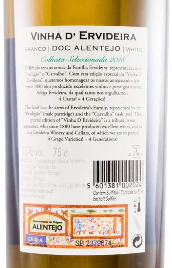 2018 Vinha D'Ervideira white