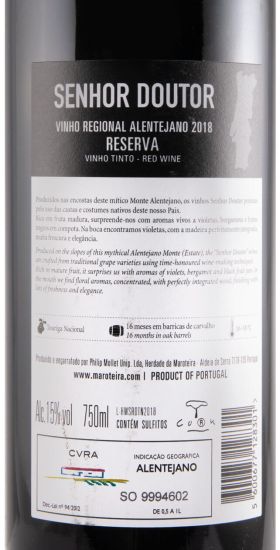 2018 Senhor Doutor Touriga Nacional Reserva tinto