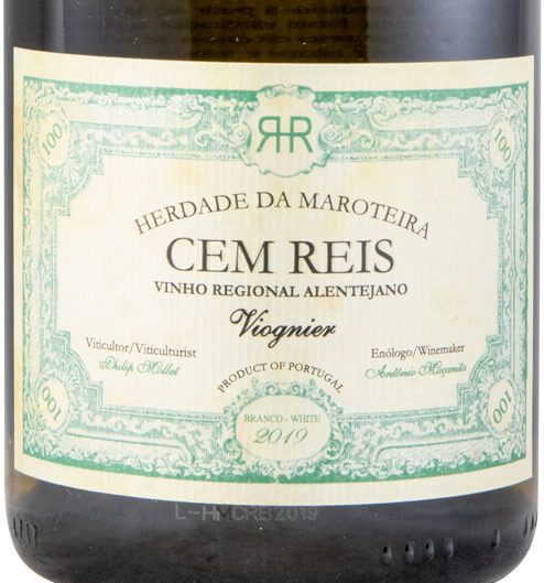 2019 Herdade da Maroteira Cem Reis Viognier branco
