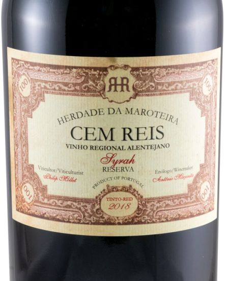 2018 Herdade da Maroteira Cem Reis Syrah Reserva 1,5L