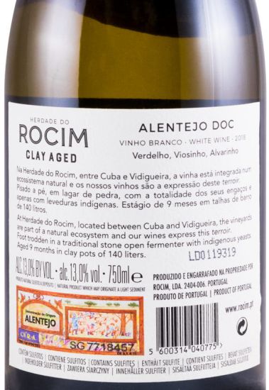 2018 Herdade do Rocim Clay Aged branco