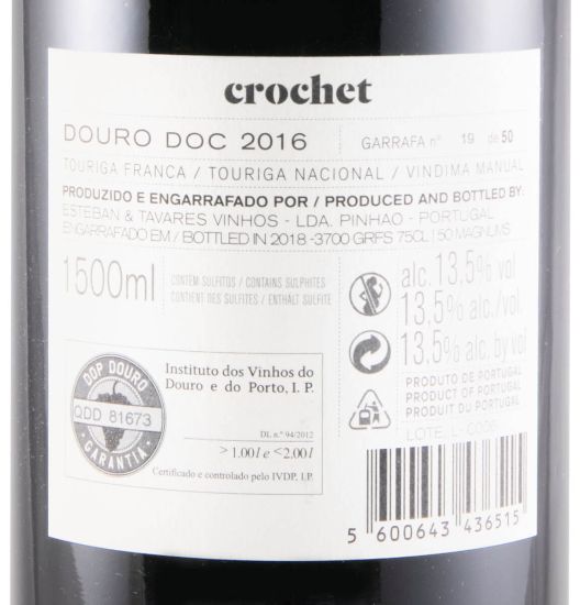 2016 Esteban & Tavares Crochet tinto 1,5L