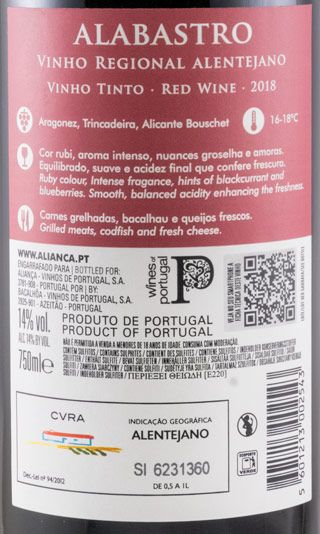 2018 Bacalhôa Alabastro red
