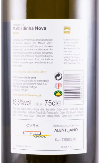 2018 Malhadinha white