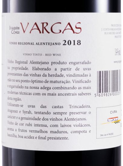 2018 Joaquim Costa Vargas red