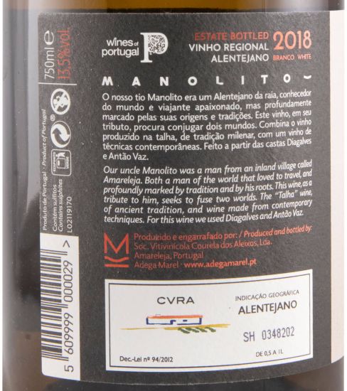 2018 Manolito branco