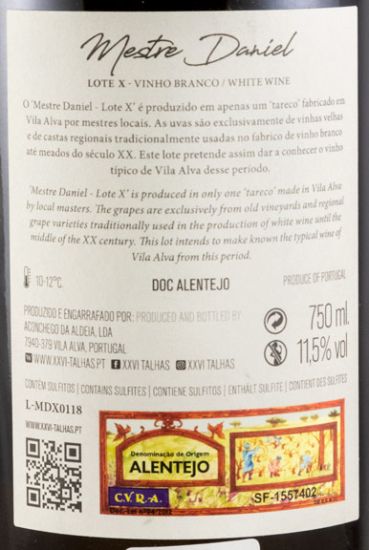 2018 Mestre Daniel XXVI Talhas Lote X branco