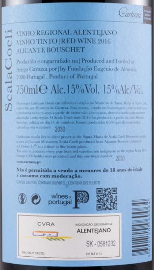 2016 Scala Coeli Reserva Alicante Bouschet tinto