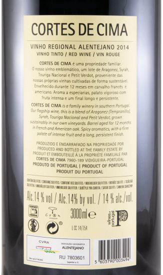 2014 Cortes de Cima tinto 3L