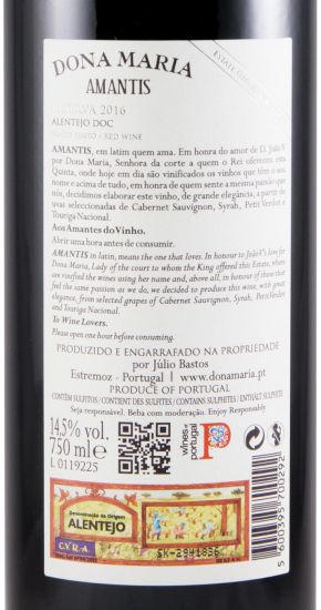 2016 Júlio Bastos Dona Maria Amantis Reserva red