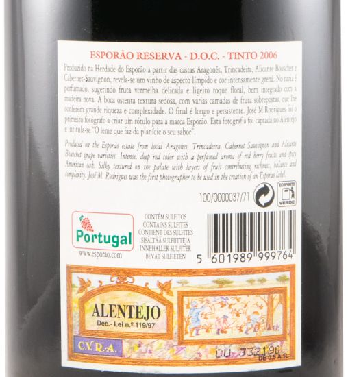 2006 Esporão Reserva red