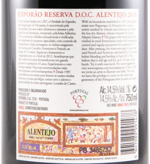 2010 Esporão Reserva red