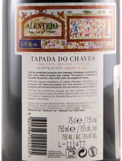 2011 Tapada do Chaves Reserva tinto