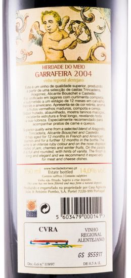 2004 Herdade do Meio Garrafeira red